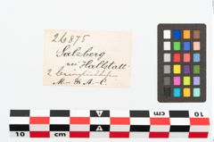Etikett zu Bronzeszepter (NHMW-PRAE-026875)